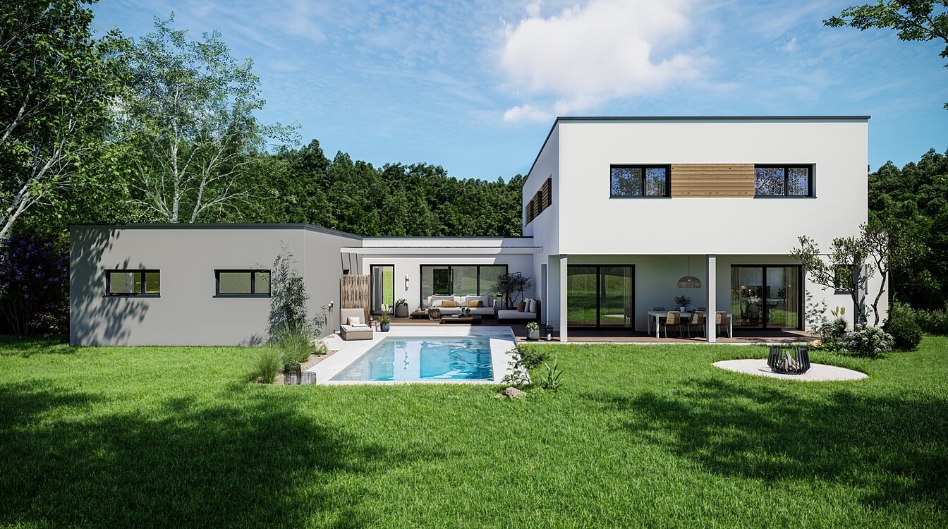 Designhaus aus Ziegel
