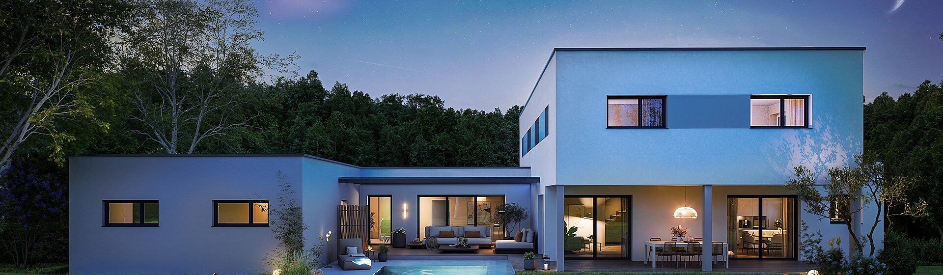 Haus bei Nacht