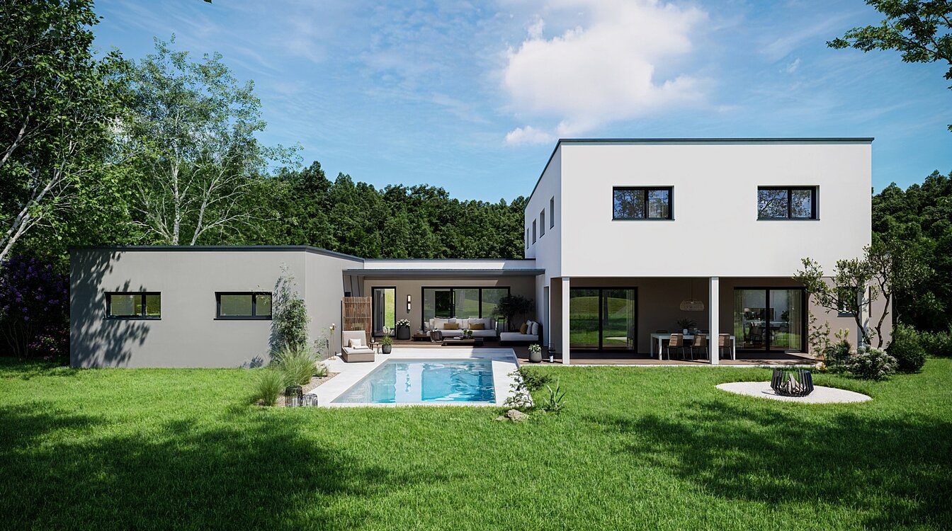 Designhaus aus Ziegel